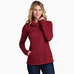 KUHL Women's Athena Pullover -Gear Head Outfitters 4214 Athena Pullover Cardinal Front b359dd40 e325 41f5 9adf 5c84ca13fd7e