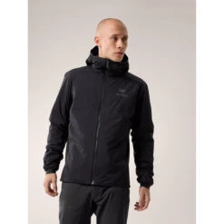 Arcteryx Men's Atom Hoody -Gear Head Outfitters F23 X000007487 Atom Hoody Black Front View