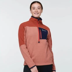 Cotopaxi Women's Abrazo Half-Zip Fleece Jacket -Gear Head Outfitters spice